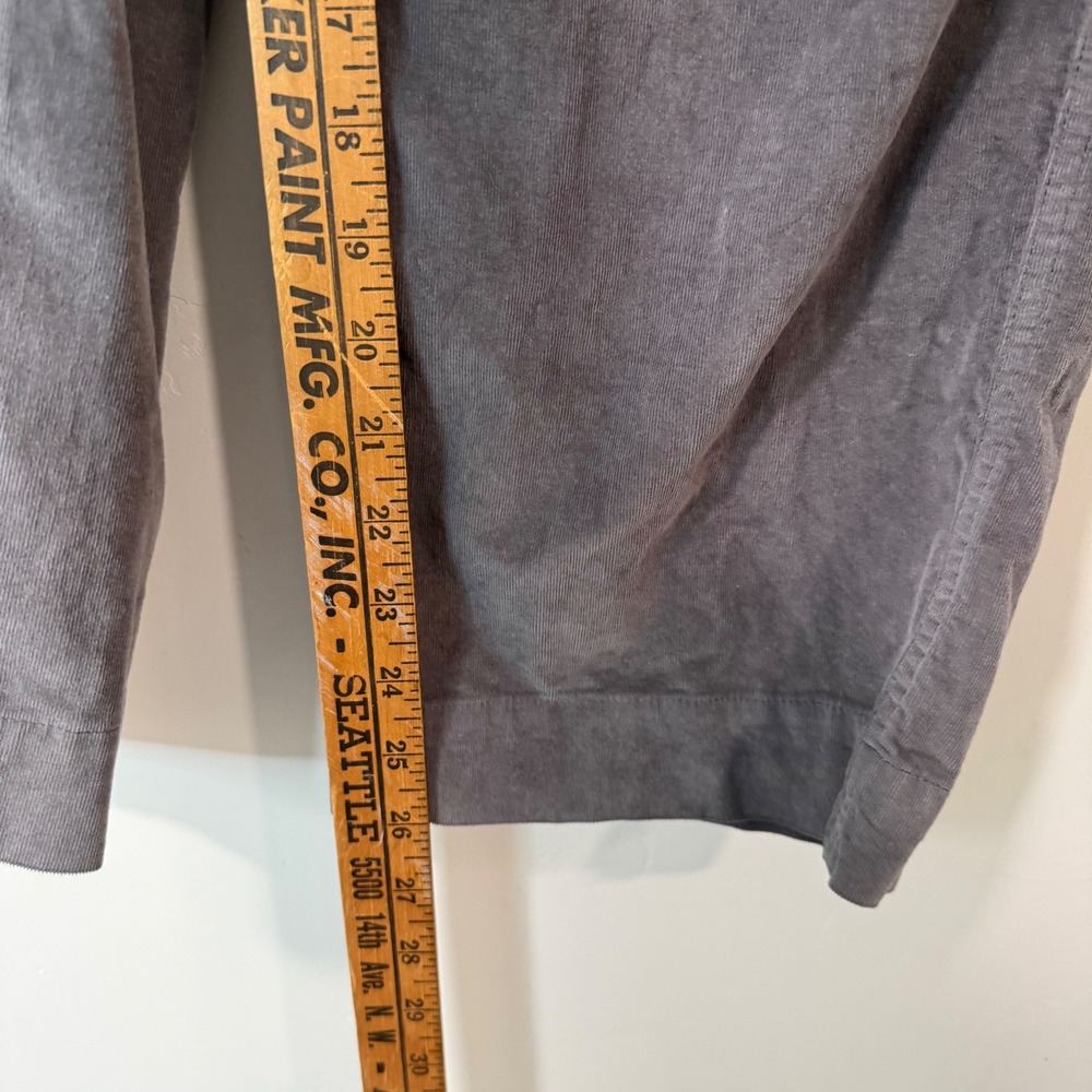 Carve Designs Womens Corduroy Pants 8 Gray Straight Leg Organic Cotton Stretch - Picture 3 of 7
